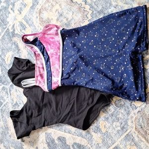 Capezio leotard and unitard bundle, size M